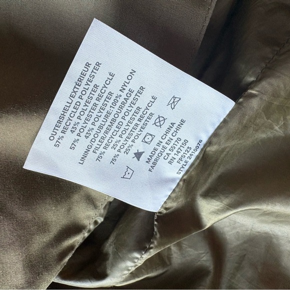 Frank And Oak Quilted Jacket in Olive - size Small - Picture 4 of 8